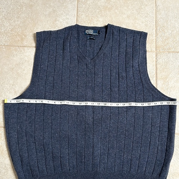 POLO by Ralph Lauren men’s XXL 100% lambs wool sweater vest - Picture 4 of 5